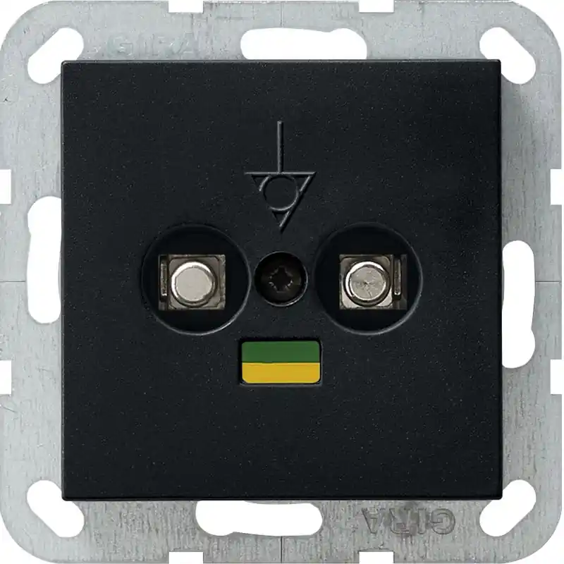 Gira Systeem 55 - Potentiaalvereffeningsdoos 0405005 Zwart mat Laatste Kans