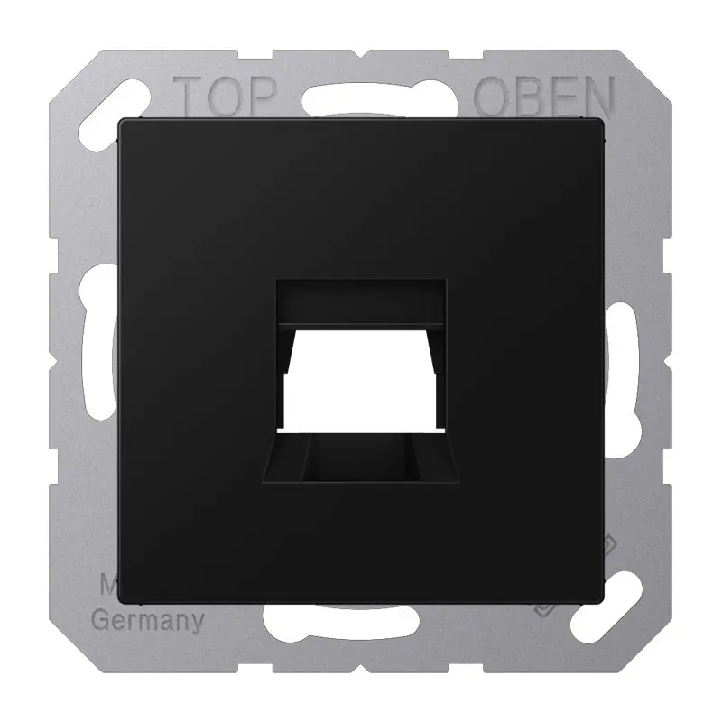 Merkproduct Jung A Range - Centraalplaat RJ45 A1569-1WESWM Grafietzwart mat