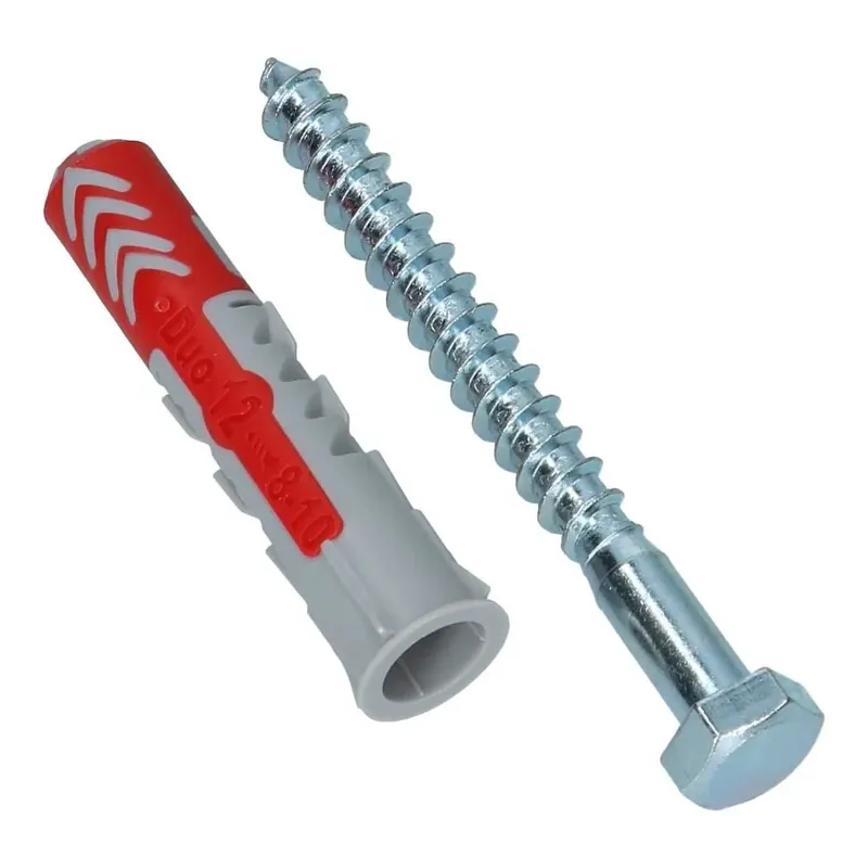 DuoPower plug universele 12x60mm met schroef 12x80mm SW13 - 10 stuks Beste Prijs
