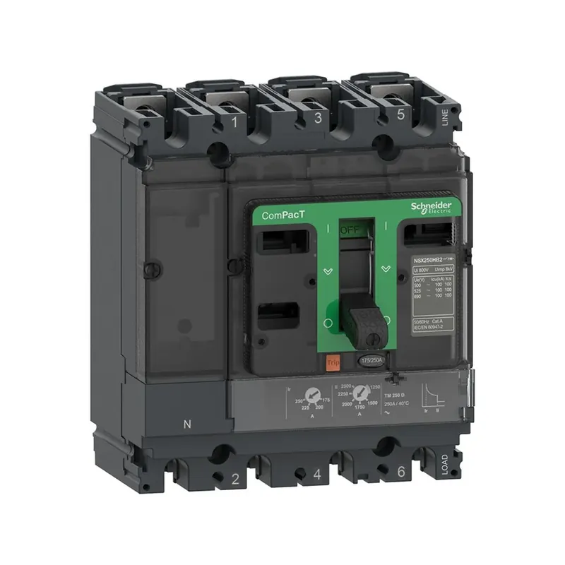 Must-Have Vermogensautomaat 3 polig + nul 125A TMD 36kA Compact NSX