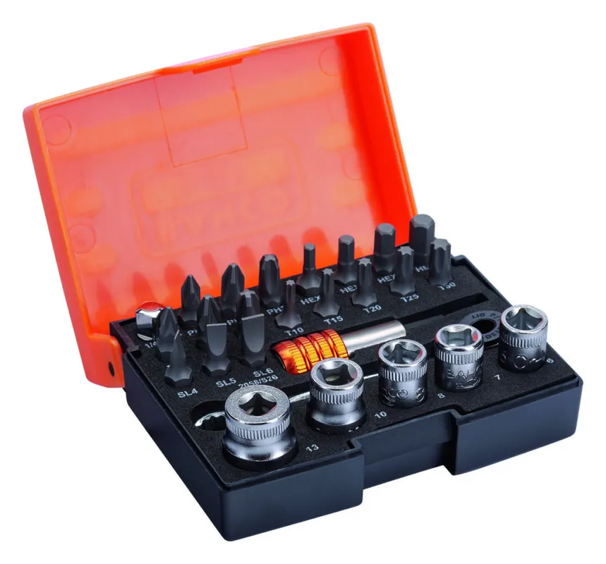Gratis Retour Bahco Bits-Dopsleutelset 1/4 26D